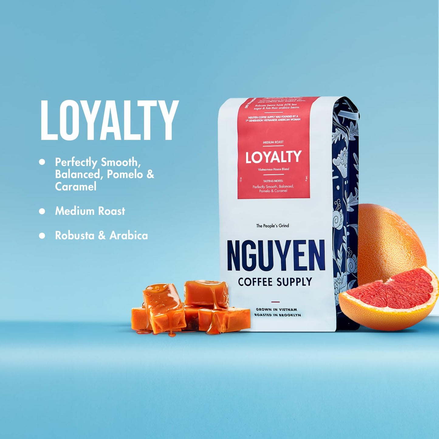 Nguyen Coffee Supply - Loyalty Signature Robusta & Arabica Blend: Medium Roast Premium Ground Coffee Beans, Vietnamese Single Origin, Direct Trade