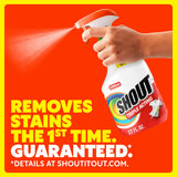 Shout Active Enzyme Laundry Stain Remover Spray, Triple-Acting Formula Clings, Penetrates, and Lifts 100+ Types of Everyday Stains - Prewash Spray