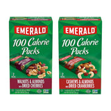 Emerald Nuts Combo (Variety Pack) Featuring Cashew, Almond and Dried Cranberries & Walnuts, Almonds and Dried Cranberries | Contains 14 Single Serving
