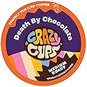 Crazy Cups Flavored Coffee for Keurig K-Cup Machines, Death By Chocolate, Hot or Iced Coffee, 80 Single Serve, Recyclable Pods(Pack of 1)