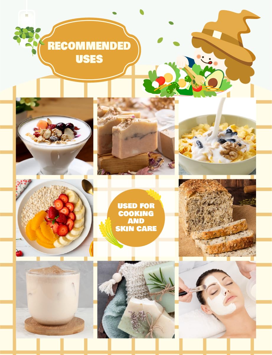 Nice Witch’s Rice Bran Powder 8 oz (227g), 100% Pure Raw Rice Bran, Edible & Multi-Purpose, For Smoothies, Baking