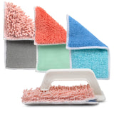 Don Aslett’s Scrub & Switch Combo Set | Dual-Sided Scrub, Clean, and Polish Sponges Included | Handheld Tool for Extra Scrubbing Power | Reusable