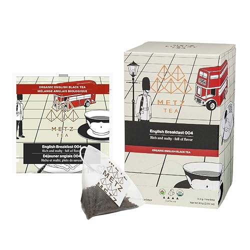 Metz Organic English Breakfast Tea - 25 count_AB