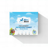 Blue Bird Laundry Detergent Sheets - Ocean Breeze | Eco-Friendly, Plastic-Free, Travel-Friendly | 80 Loads | Zero Waste & Mess-Free | Gentle