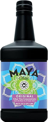 Maya Tea Chai Tea Concentrate, Original, Heritage Recipe, Black Tea and Classic Spices, 64 Fl Oz (Pack of 1)