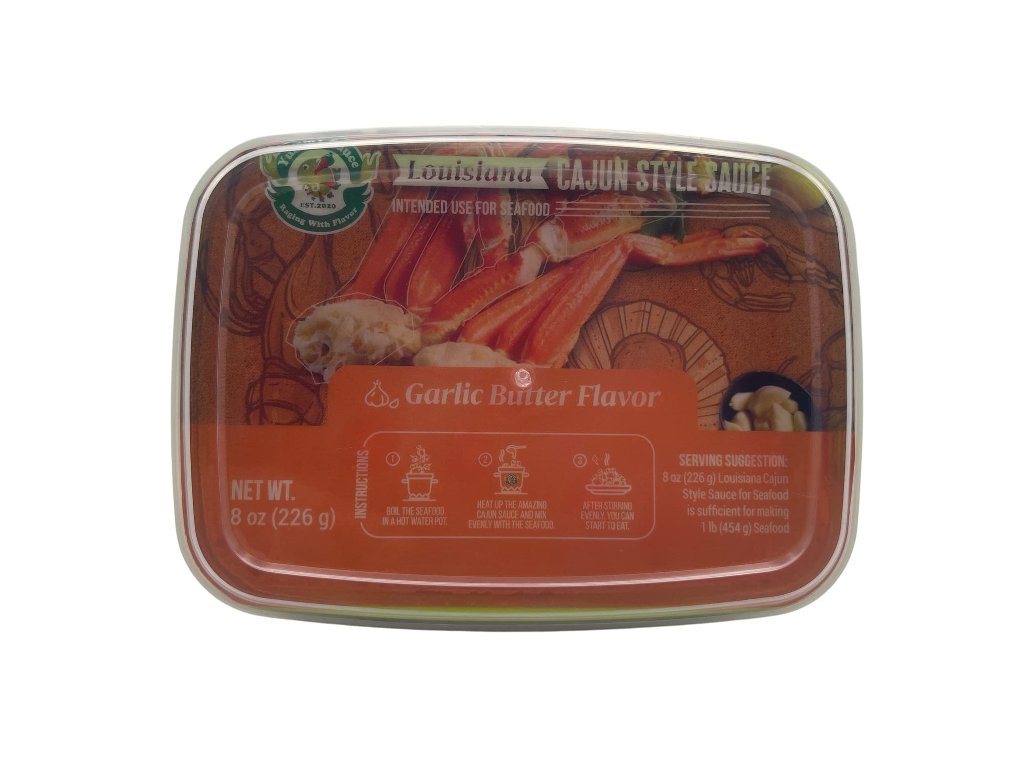 YummY Sauce Cajun Sauce Garlic Butter Flavor? Pack of 1x8oz?