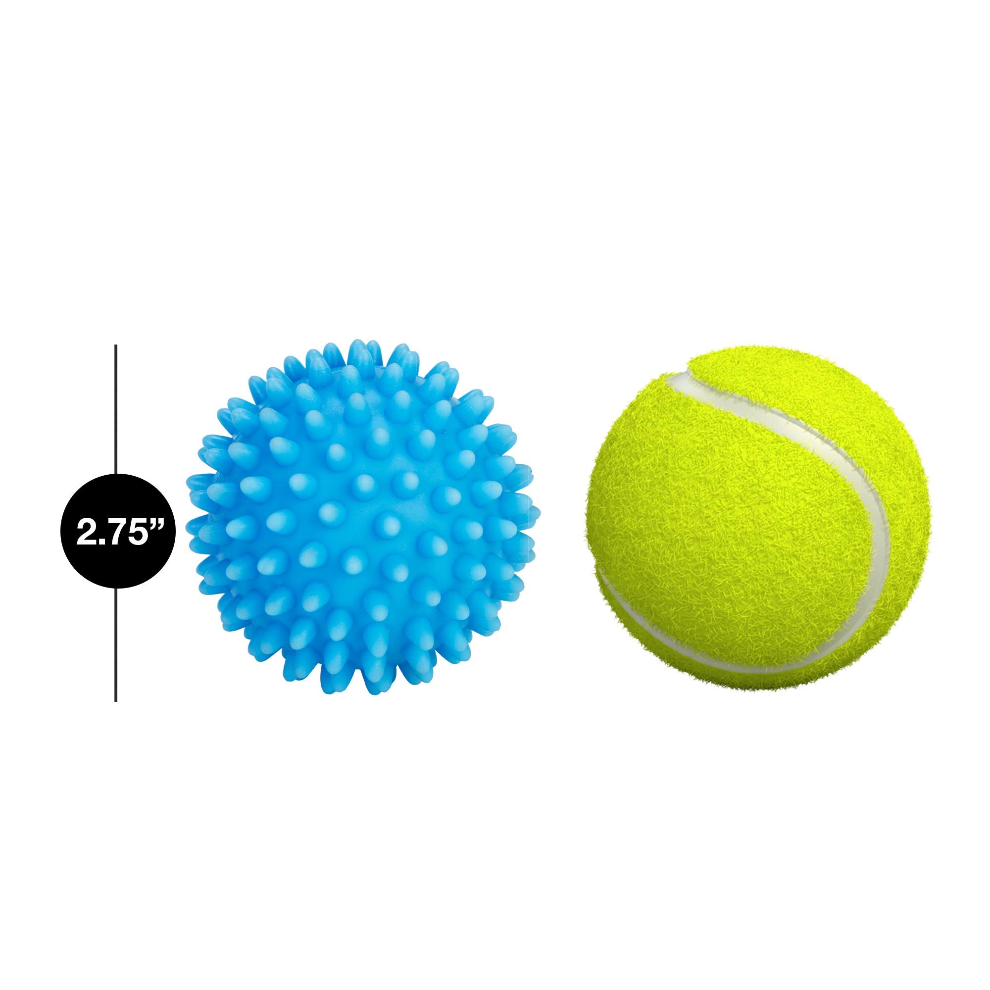 Smart Design Plastic Dryer Balls with Spikes - Set of 2 - Fabric Softener - Eliminates Wrinkles and Reduces Static - for Laundry, Clothes, Fabrics