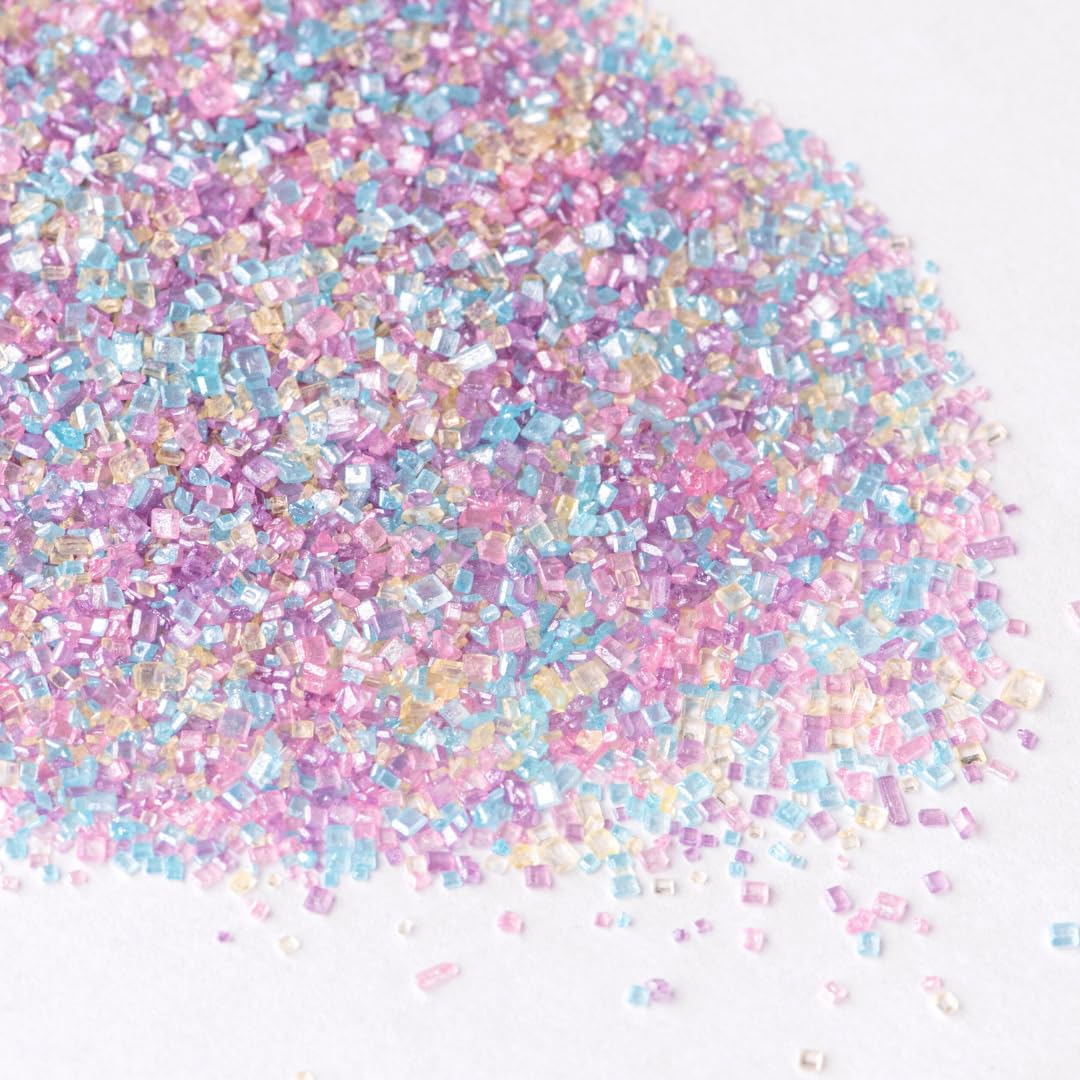 Sweets Indeed Pastel Sugar, Edible Sprinkle Sugar Mix, Perfect for Cake Decorations, Baking, Ice Cream, Cookies, Cupcake Topper, 4 ounces