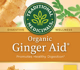 Traditional Medicinals Tea, Organic Ginger Aid, Promotes Healthy Digestion, 16 Tea Bags
