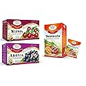 MALWA TEA VARIETY PACK CHERRY, TROPICAL FRUITS, CHOKEBERRY 3PACK (1.4oz) MIX HERBAT WISNIA TROPIKALNA ARONIA