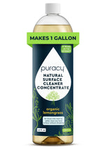 Puracy All Purpose Cleaner Concentrate - Plant-Powered Multi-Surface Cleaner - Surface Cleaner Solution As Seen on TikTok (Organic Lemongrass, 16 fl