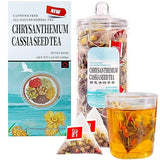 Chrysanthemum Cassia Seeds Tea Bags(160g, 8gX20Bags), Honeysuckle, Chinese wolf-berry, Sweet-scented Osmanthus, Burdock Root Combination of Floral
