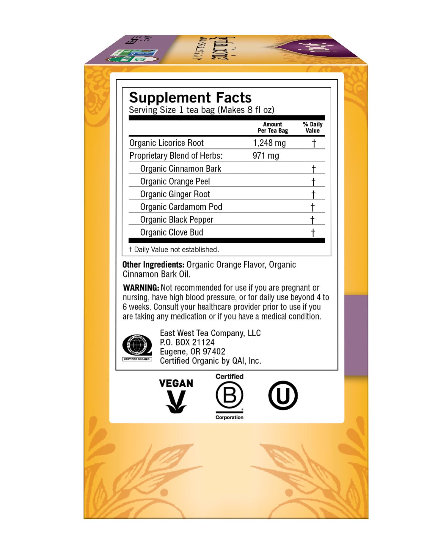 Yogi Tea, Egyptian Licorice, 16 Count, Packaging May Vary