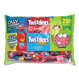 Sweets Assortment Bulk Variety (Twizzlers Rainbow and Strawberry, Jolly Rancher Gummies Misfits and Fruit Chews), 260 Pc./69.4