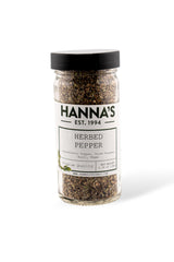 Hanna's Herbed Pepper, Premium Quality, 4 fl oz Glass Jar