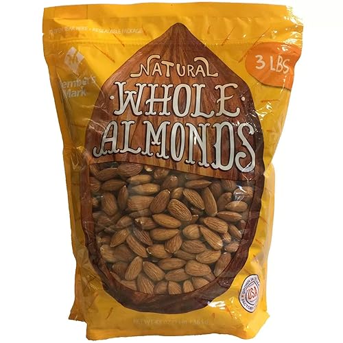 Evaxo Natural Whole Almonds (3 lbs.)
