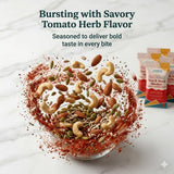 Snacks Solutions Nut & Seed Medley - Healthy Snack & Salad Topper with 5g Plant Protein, Vegan & Gluten Free, Roasted Crunch, Tomato Italian Herb