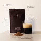 Nabela Mushroom Black Coffee with Collagen & Lion's Mane - Organic Instant Coffee for Focus, Clarity & Energy - Nootropic Coffee Alternative