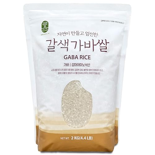 ROM AMERICA Premium Korean GABA Rice Sprouted Germinated White Rice for Meal Prep and Bulk Cooking - Gluten-Free, Vegan, Vegetarian, Extra Healthy Super Food ????? - 4.4LB (Pack of 1)