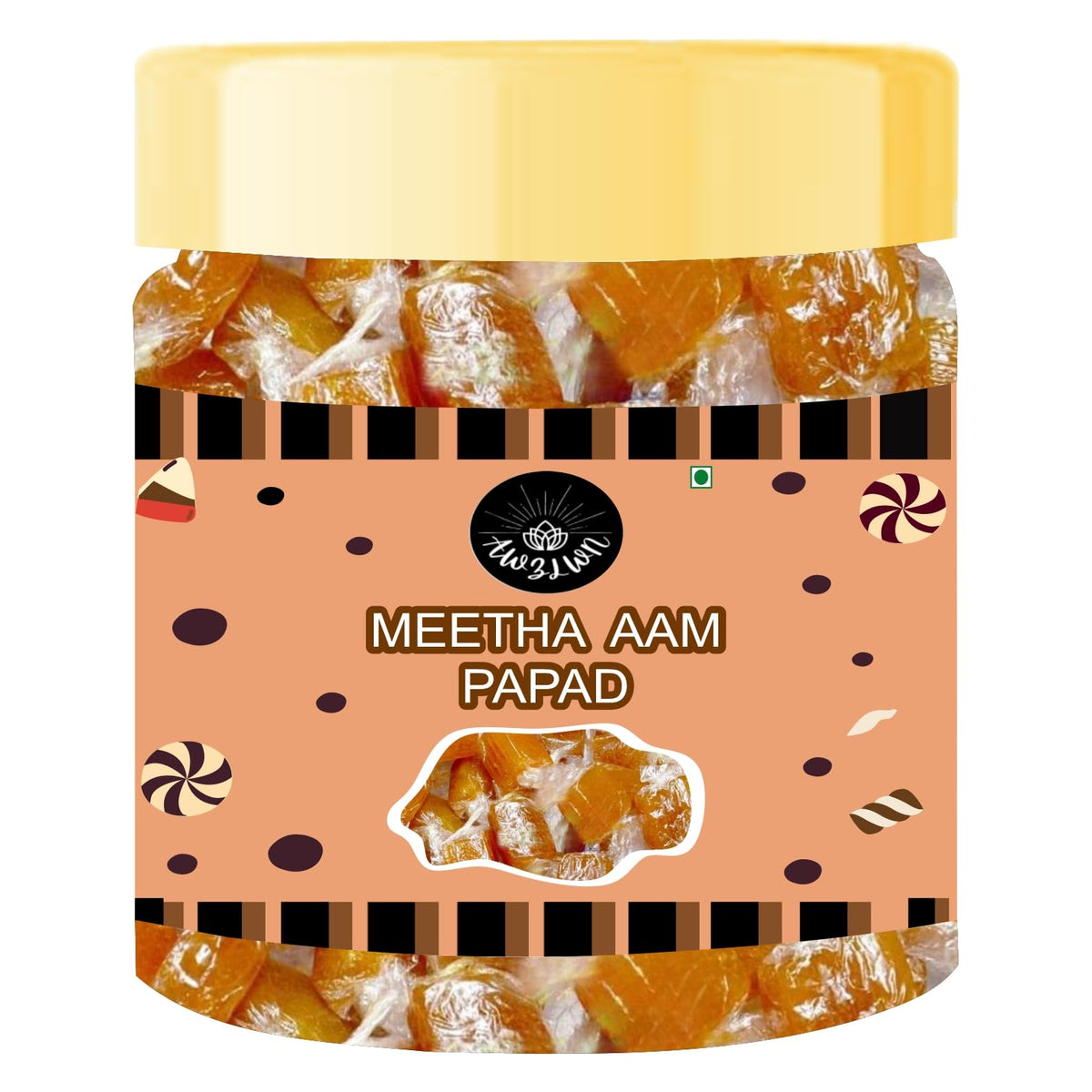 Awzlwn Indian Taste Candy (1.76 OZ / 50 GM, Meetha Aam Papad)