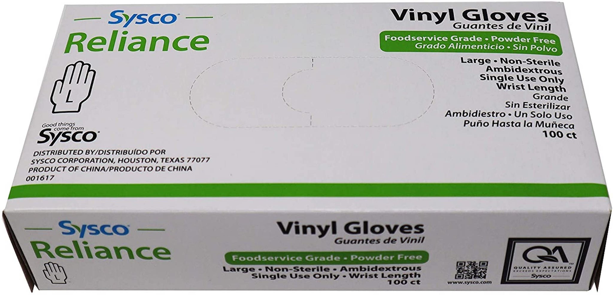 Sysco New Disposable Vinal Gloves Large 100 Per Box…