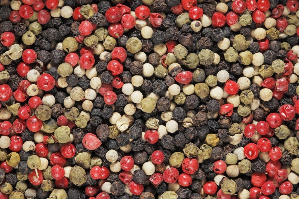 Viva Doria Rainbow Peppercorns - Four Peppercorn Blend, Whole Black, Green, Pink and White Pepper, Steam Sterilized 24 lbs (10.88 kg)