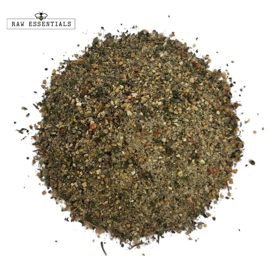 Raw Essentials Salt Free All Purpose Seasoning - Savory Citrus Herb Blend for Meat, Vegetables, Pasta & More - Sodium Free Seasoning - Vegan, Non GMO