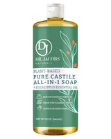 Dr. Jacobs Naturals Eucalyptus Castile All-in-One Cleaner and Soap - Plant-Based Formula for House Cleaning Floors and Appliances - Gentle on Skin