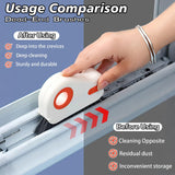 2 in 1 Groove Cleaning Brush, Easy to Store Window Track Cleaning Tools, Multifunction Window Track Cleaner, Track Cleaning Tools Suitable for Sliding