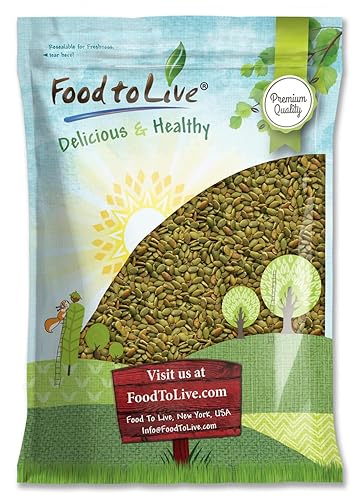 Food to Live Dry Roasted Pumpkin Seed Kernels, 8 Pounds Unsalted, Oven Roasted Whole Pepitas, No Oil Added, Shelled, Vegan, Kosher, Keto-Friendly
