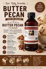 Bakto Flavors Natural Butter Pecan Flavor - 4 FL OZ
