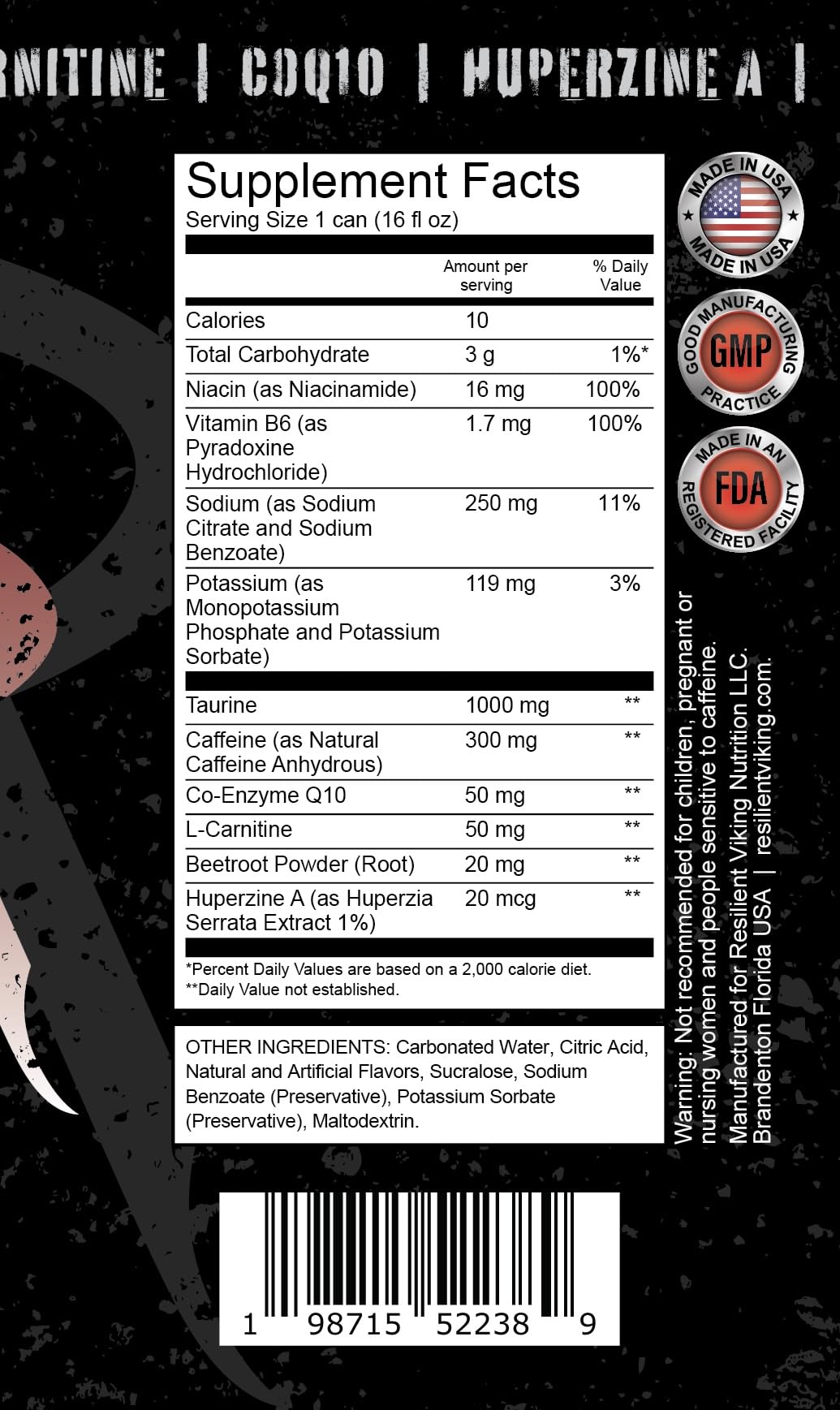 Resilient Viking Energy Drink: Loki Cola