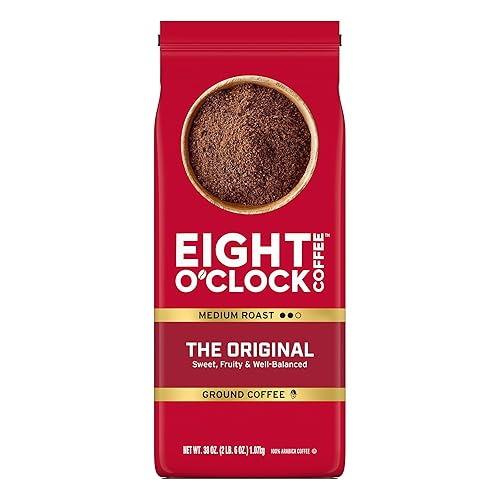 Eight O'Clock Coffee The Original, Medium Roast Ground Coffee 100% Arabica, Sweet, Fruity, Well Balanced, 38 Ounce (Pack of 1)