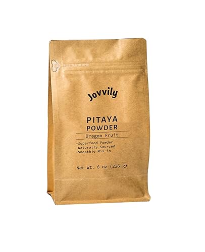 Jovvily Pitaya Powder 8 oz. Dragon Fruit Superfood - Smoothies - Drinks