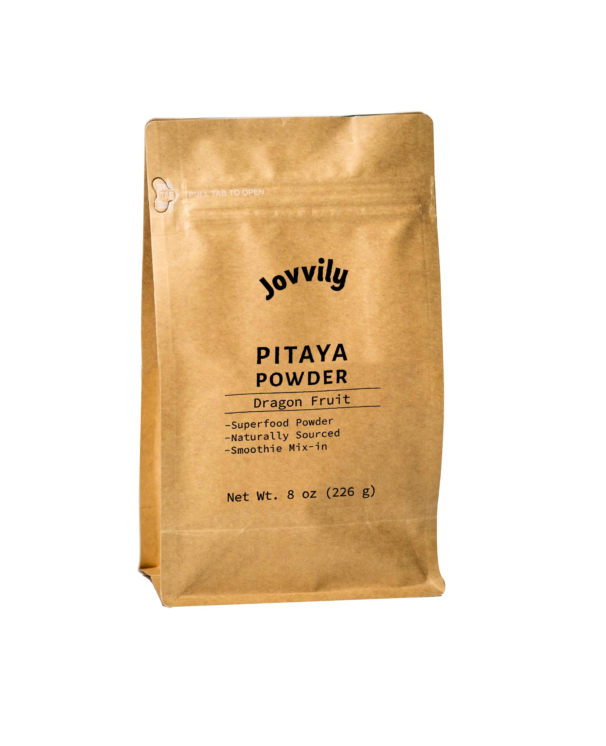 Jovvily Pitaya Powder 8 oz. Dragon Fruit Superfood - Smoothies - Drinks
