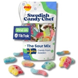 Sour Swedish Candy Chef Mix - Bubs Sour Candy - Chewy and Foamy - Hand Packed in Sweden .5LB