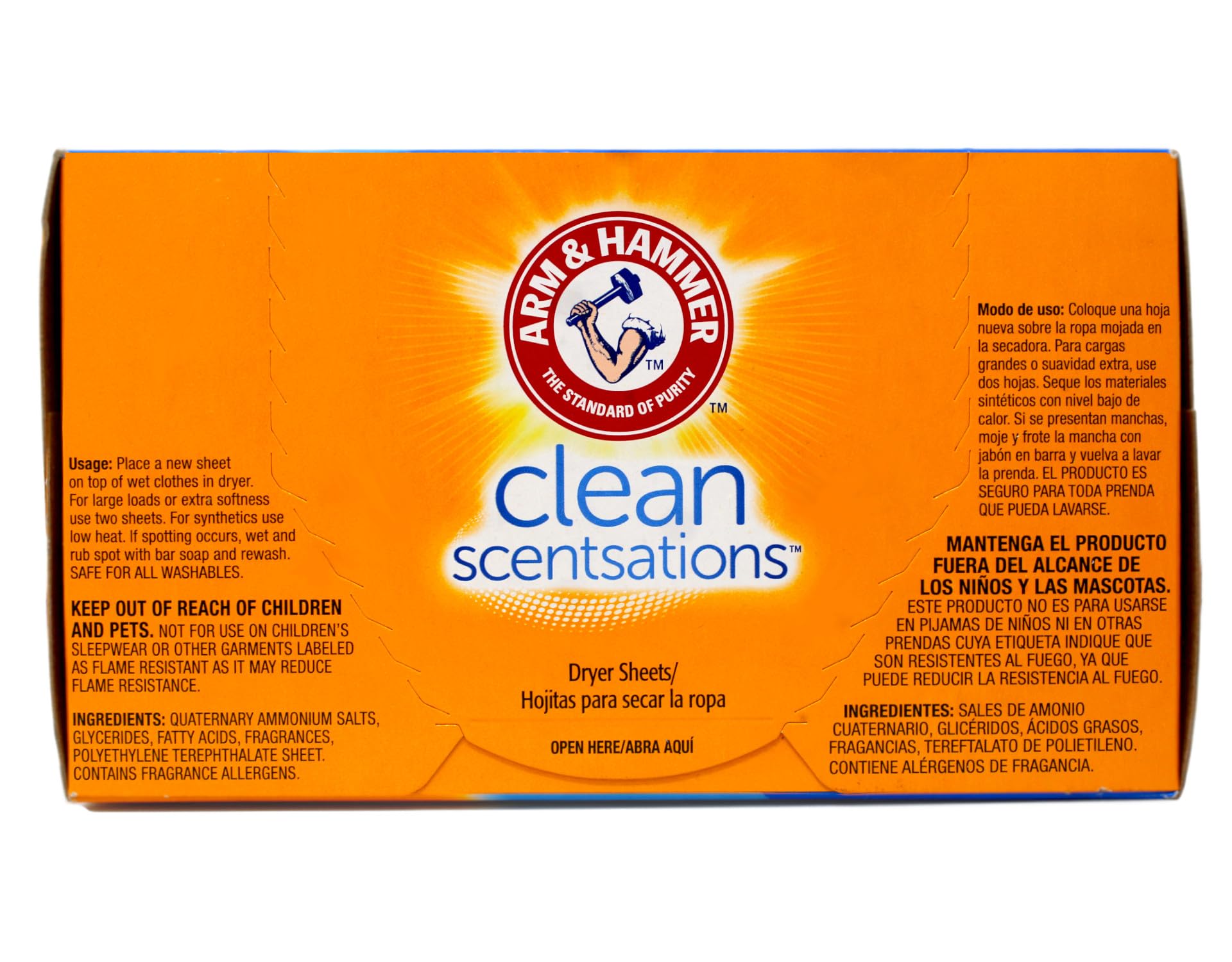 Arm & Hammer Fabric Softener Sheets, Purifying Waters, 200 ct