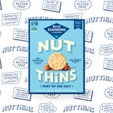 Blue Diamond Almonds Nut Thins Gluten Free Cracker Crisps, Hint of Sea Salt, 4.25 Oz Boxes (Pack of 1)