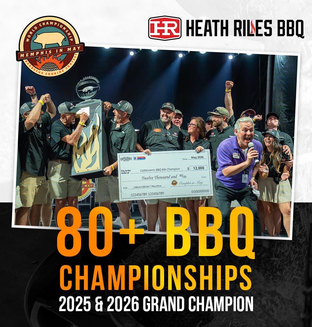 Heath Riles BBQ Cherry Apple Habanero BBQ Glaze - Rib Candy Apple Cherry Habanero, Sweet & Spicy Rib Glaze for Pork or Ham - 80+ BBQ Championships, 12