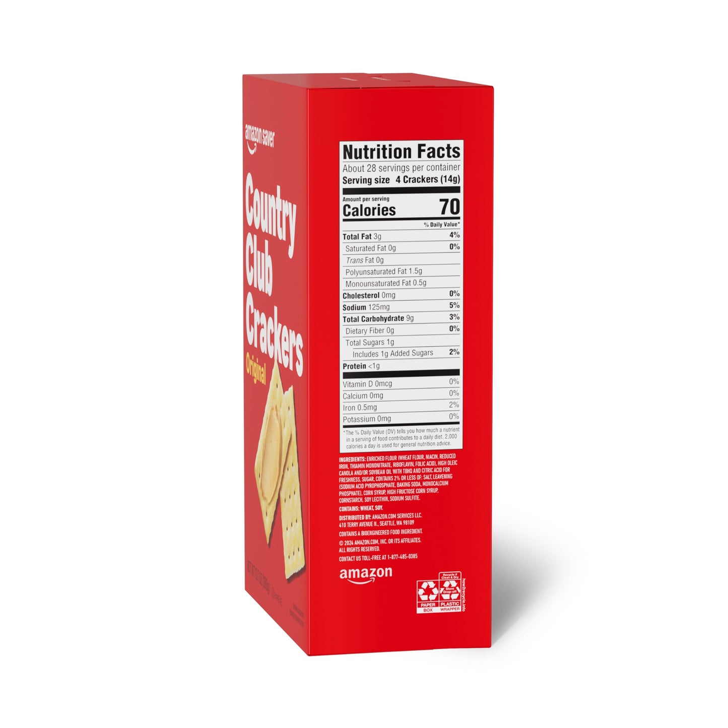 Amazon Saver, Original Country Club Crackers, 13.7 Oz
