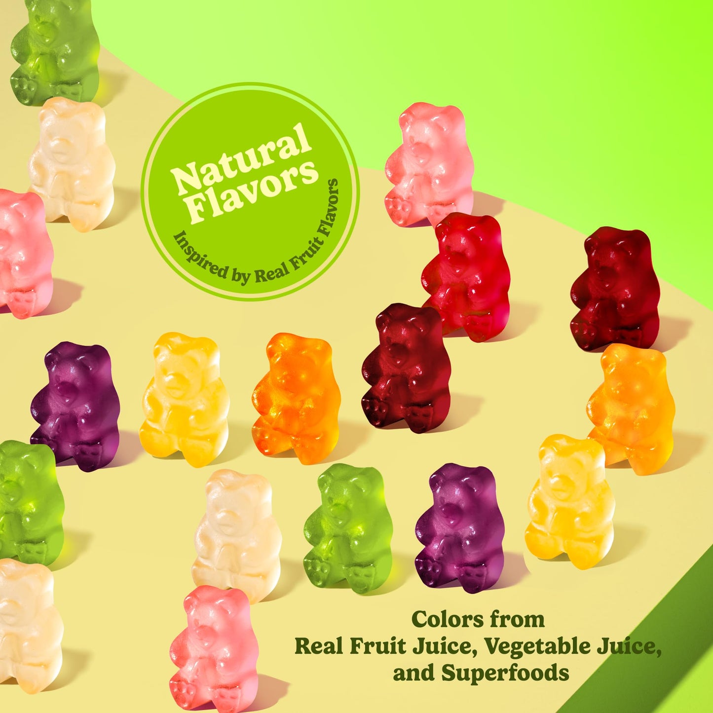Albanese World's Best True to Fruit Exotic Fruits | 25oz Bag of Candy | 8 Natural Flavors and Colors, Soft Gummy Bears | Fuji Apple and More | Tastes