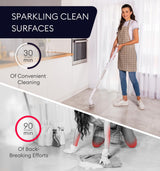 Electric Spin Scrubber, 360 Cordless Powerful Scrub Brush for Cleaning Bathroom, Tile, Floor, Tub & Shower with Adjustable Extension Handle and 3