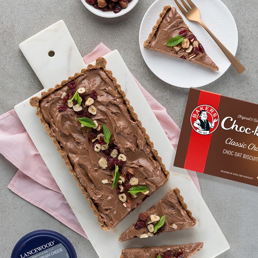 Baker's Choc-kits Crunchy Oat Biscuits/Cookie | Chocolate | Pack of 2 | 32-40 Cookies a Box | Kosher | Halal | Real Chocolate | Finest Ingredients |