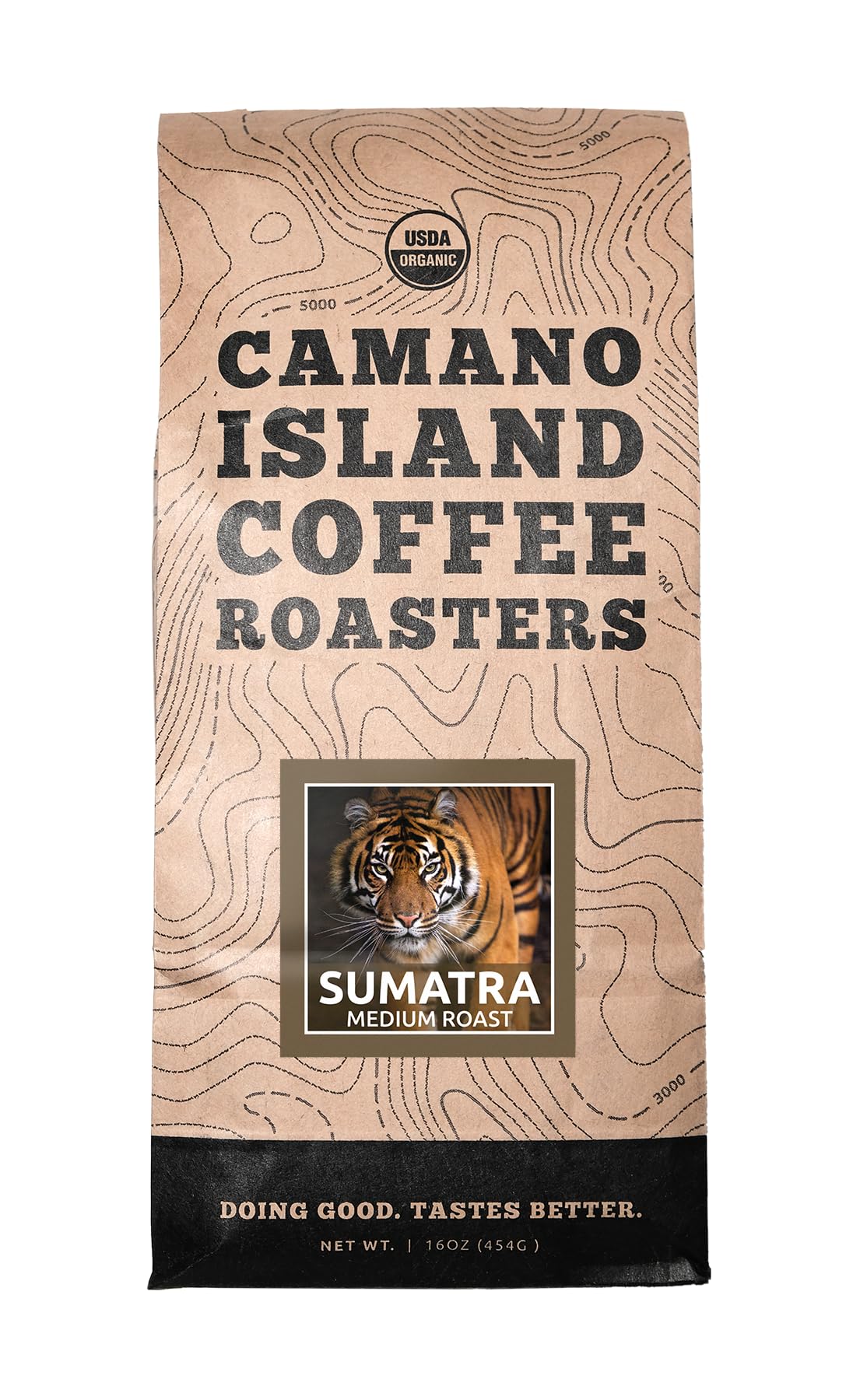 Camano Island Coffee Roasters Organic Sumatra Medium Roast Coffee- Fresh Premium USDA Certified Organic Shade Grown, Fair Trade, and Ethical