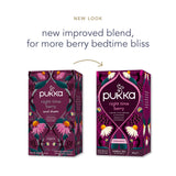 Pukka Organic Night Time Berry Herbal Tea with Chamomile, Echinacea, and Elderberry, Caffeine Free, 20 Total Tea Bags
