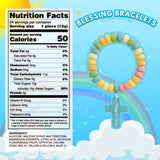 Cross Shaped Candy Bracelets, Individually Wrapped Edible Jewelry Treats, VBS or Sunday School Snacks, 24 Count, 10.16 Ounces