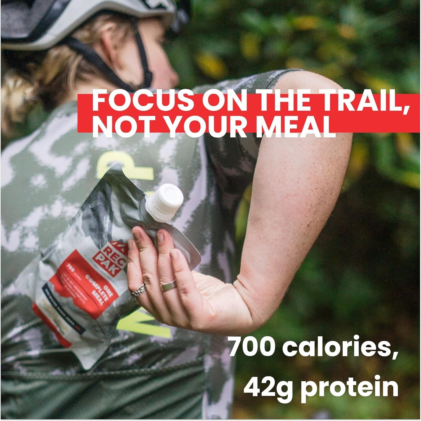 RecPak | 700 Cal, 43g Protein, Complete Nutrition for Backcountry Athletes | No-Cook Lightweight Liquid Meal for Mountaineering Backpacking Sking