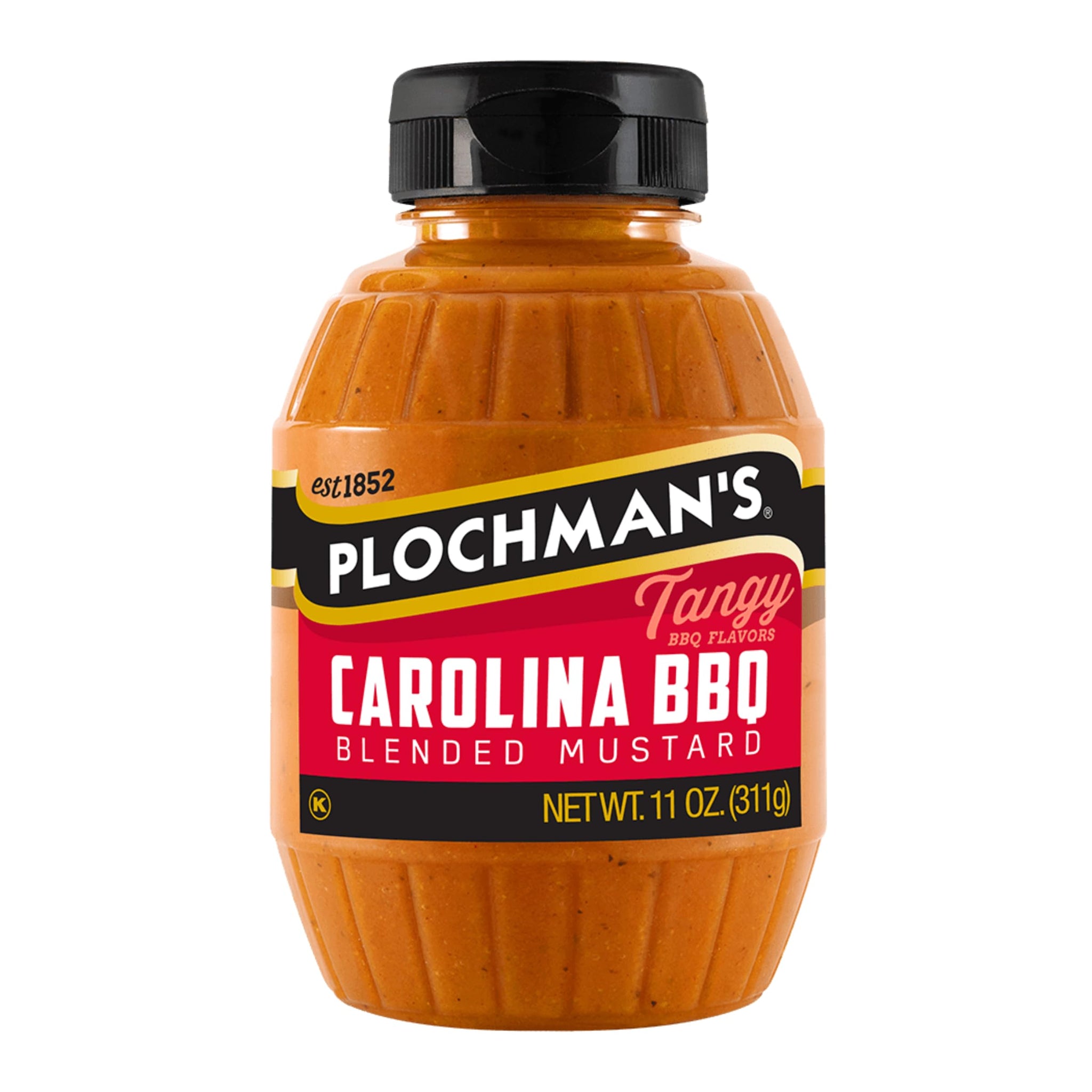 Plochman's Carolina BBQ Blended Mustard, 11 oz, Gourmet Condiment