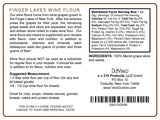 Merlot Wine Flour/Wine Powder made 100% from Grape Skins and Seeds grown in NY Wine Region- Gluten Free Flour Rich in Antioxidants, Protein & Fiber