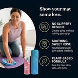 ASUTRA Yoga Mat Cleaner Spray (Soothing Sweet Rose), 4 fl oz - No Slippery Residue, Organic Essential Oils, Deep-Cleansing for Fitness Gear & Gym